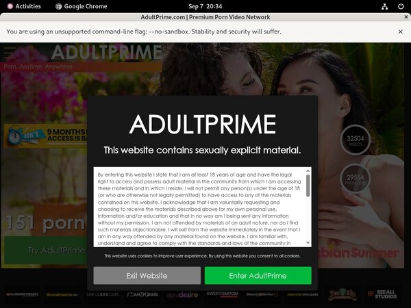 Adultprime.com Website