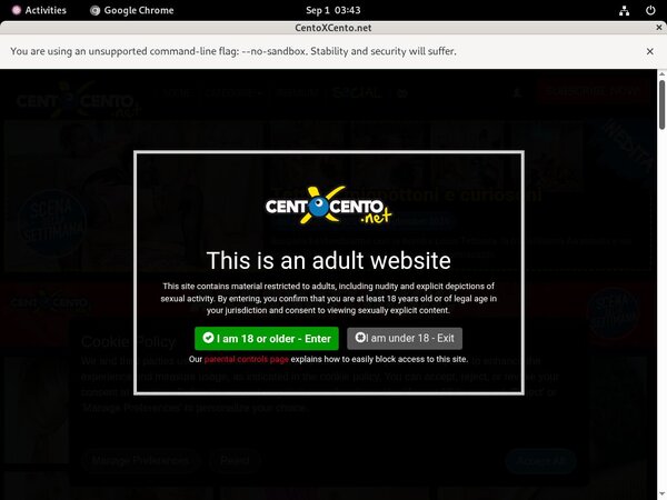 Centoxcento.net Free Trial Promotion