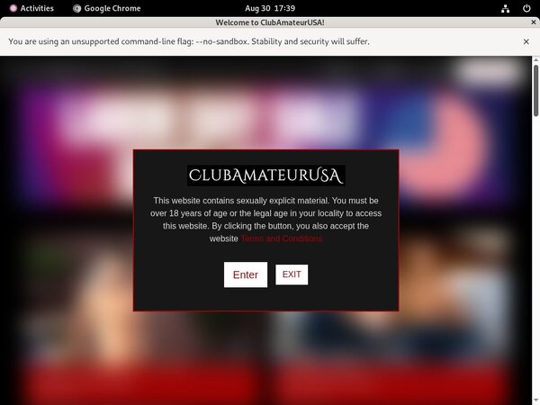Club Amateur USA Member Access