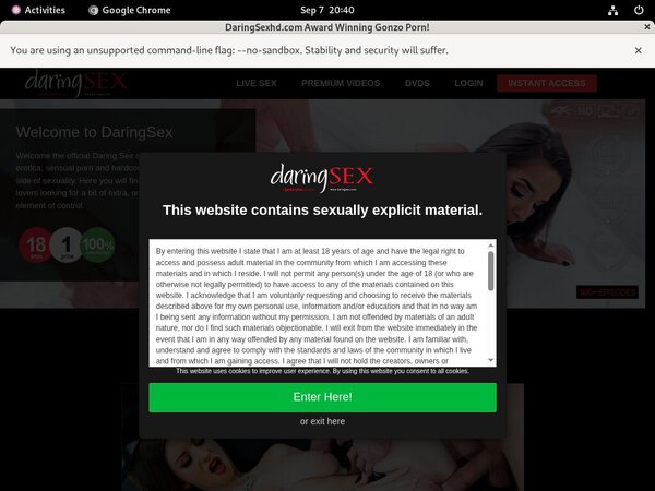 Daring Sex Trial Membership