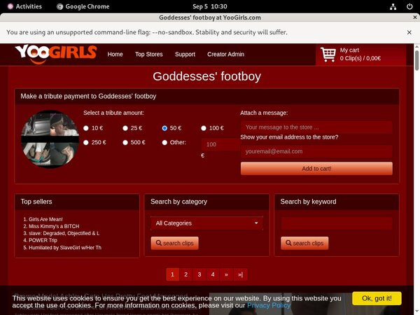 Goddesses Footboy Passwords 2016