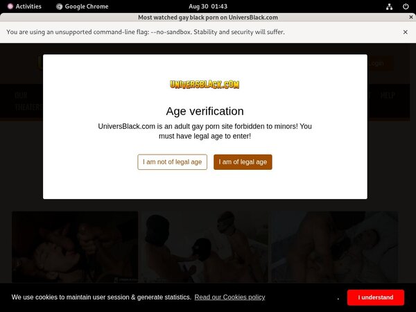 Gratis Universblack.com Konto