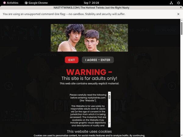 Limited Nasty Twinks Promo
