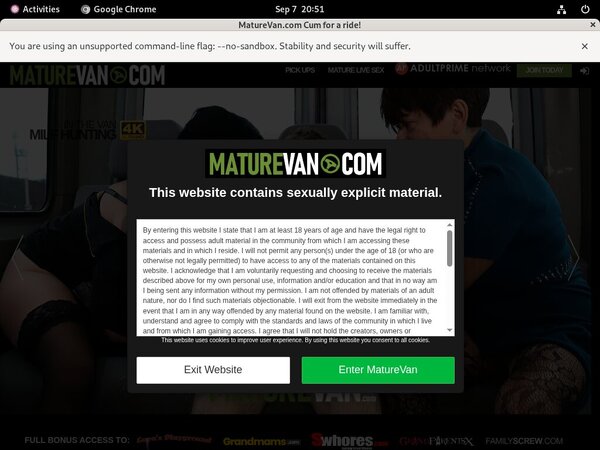Maturevan.com Account 2016
