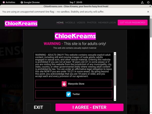 New Chloe Kreams Accounts