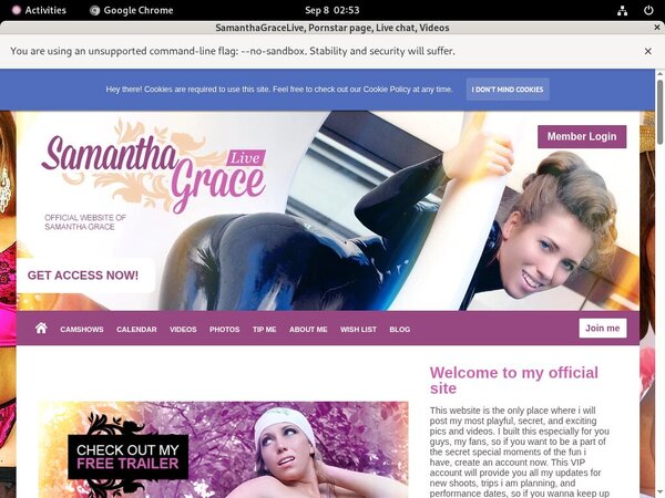 SamanthaGraceLive Log In