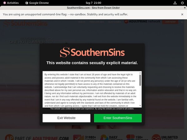 Southern Sins Eu Debit