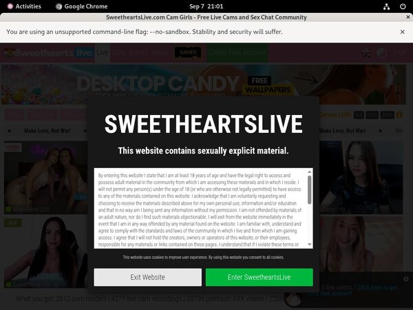 Sweetheartslive.com Adult Passwords Sweetheartslive.com Adult Passwords