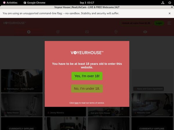 Voyeur House Member Account